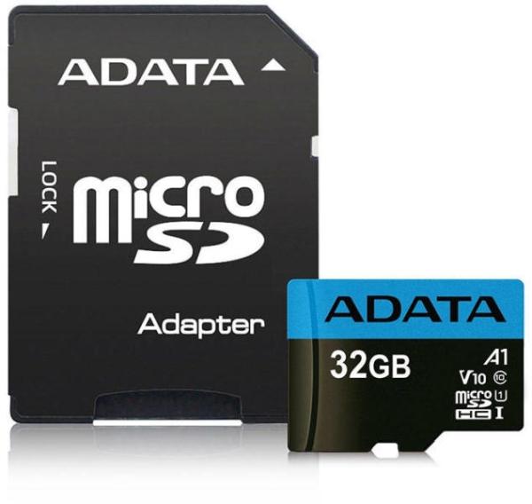 Карта памет Adata 32GB MicroSDHC UHS-I CLASS10 A1 с адаптер