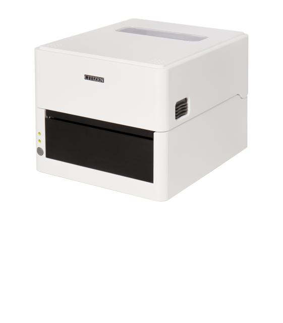 Етикетен принтер Citizen Label Desktop printer CL-E300 Direct thermal Print Speed 200mm/s, Print Width(max.) 4"(104 mm)/ Media Width (min-max) 1"- 5"(25.4-118.1 mm)/ Roll Size(max) 5"(125 mm), Core Size 1" (25mm), Resol.203dpi/ Interface USB/RS-232/L