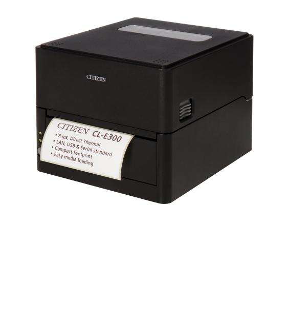 Етикетен принтер Citizen CL-E300EX Printer; USB, Bluetooth, Black, EN Plug