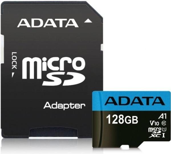 Карта памет Adata 128GB MicroSDXC UHS-I CLASS10 A1, с адаптер