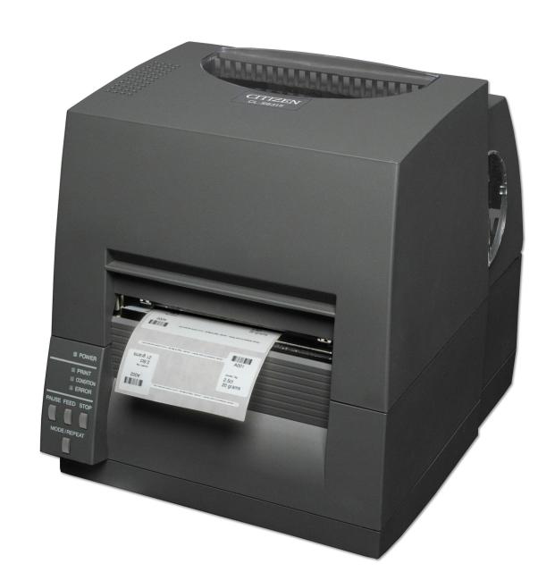 Етикетен принтер Citizen Label Industrial printer CL-S631II Thermal Transfer+Direct Print Speed 100mm/s, Print Width 4" (104mm)/Media Width min-max (12.5-118mm)/Roll Size max 125mm, Ext.diam.200mm, Core Size(25mm), Resol.300dpi/Interf.USB/RS-232+Opt.