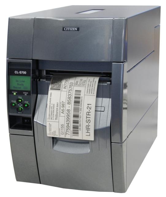 Етикетен принтер Citizen CL-S700IIR Printer; Grey, internal Rewinder/Peeler, with Compact Ethernet Card