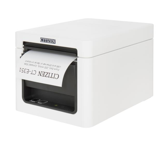 POS принтер Citizen CT-E351 Printer; Ethernet, USB, Pure White