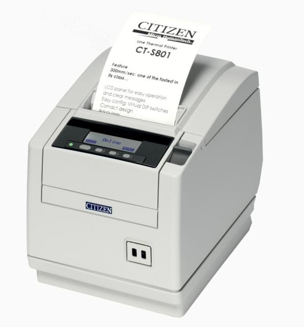POS принтер Citizen CT-S801II Printer; Label version, No interface, Ivory White