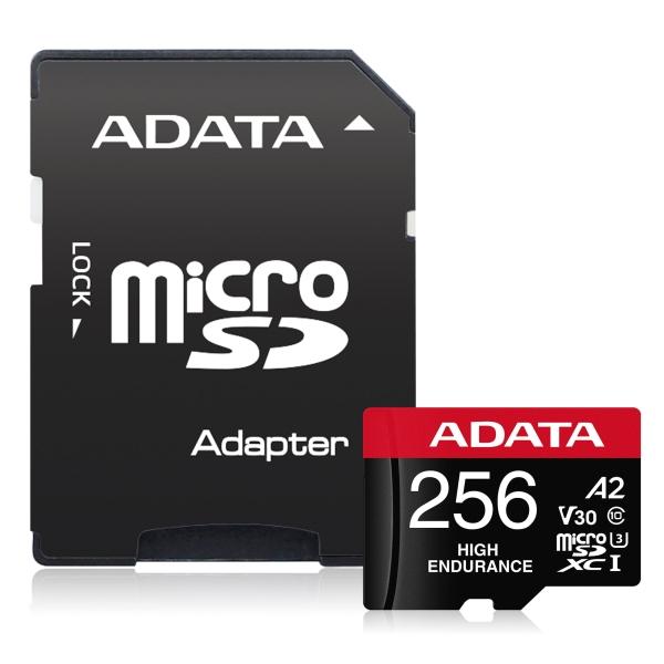 Карта памет Adata 256GB MicroSDXC UHS-I U3 V30S (R100MB/s) HIGH, с адаптер