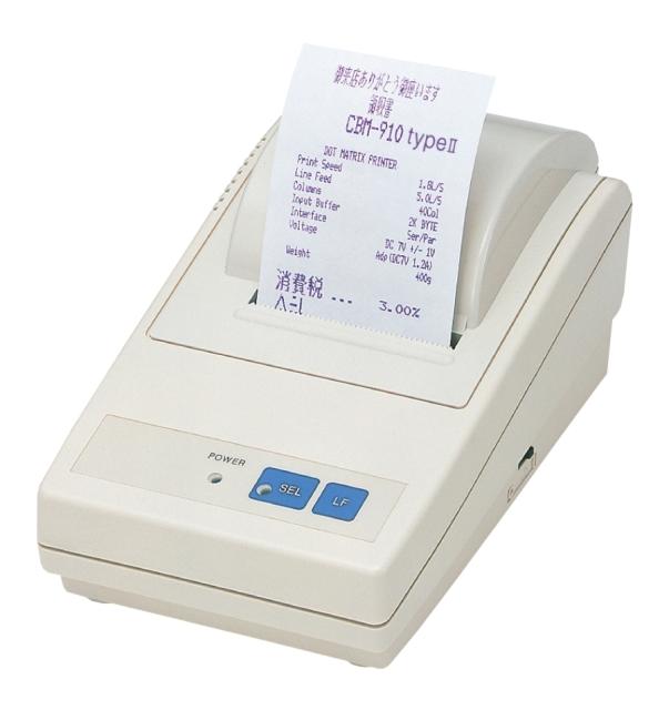 POS принтер Citizen CBM-910II Dot matrix impact printer; Parallel; External 230V PSU; 40 col.; White