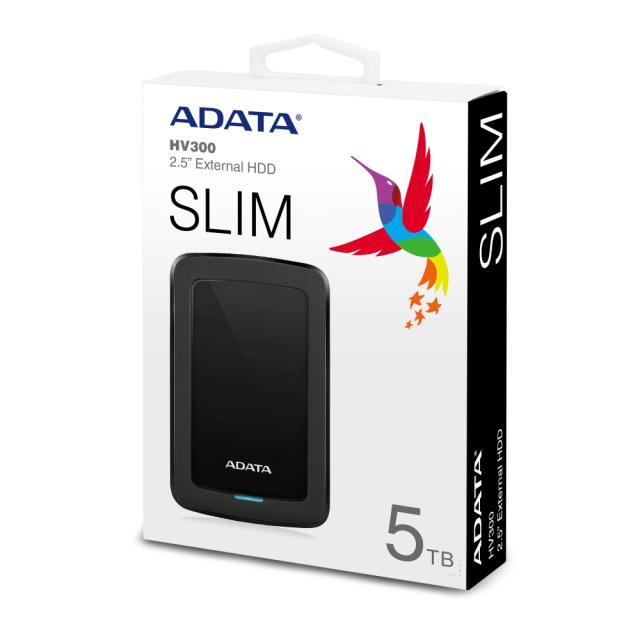 Твърд диск Adata 5TB , HV300 , USB 3.2 Gen 1, 2.5" - External Hard Drive Black