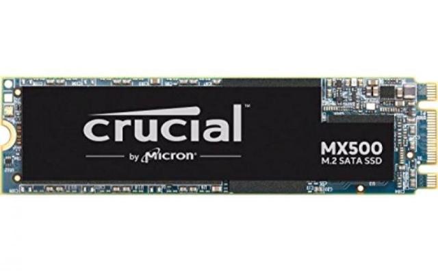 Crucial SSD MX500 250GB, SATA 6Gb/s M.2 2280, Read up 560MB/s, Write up to 510MB/s