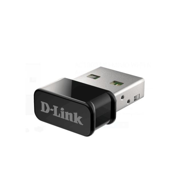 Безжичен aдаптер D-Link DWA-181 AC1300 MU-MIMO Wi-Fi Nano USB 2.0