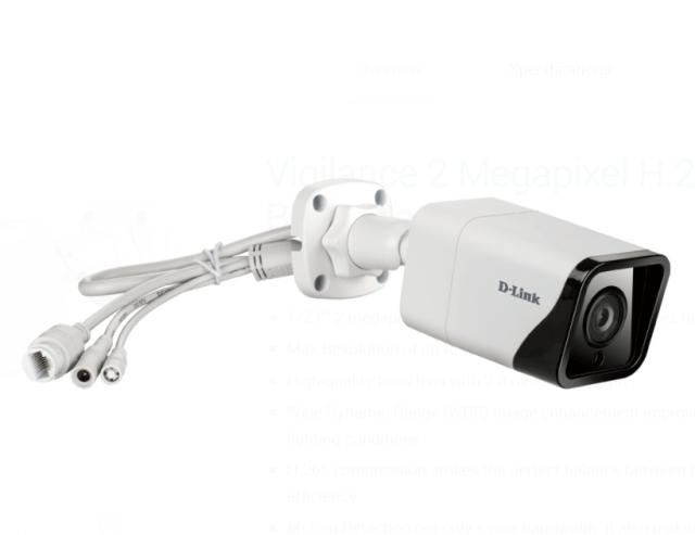 Камера D-Link 2-Megapixel H.265 Outdoor Bullet Camera