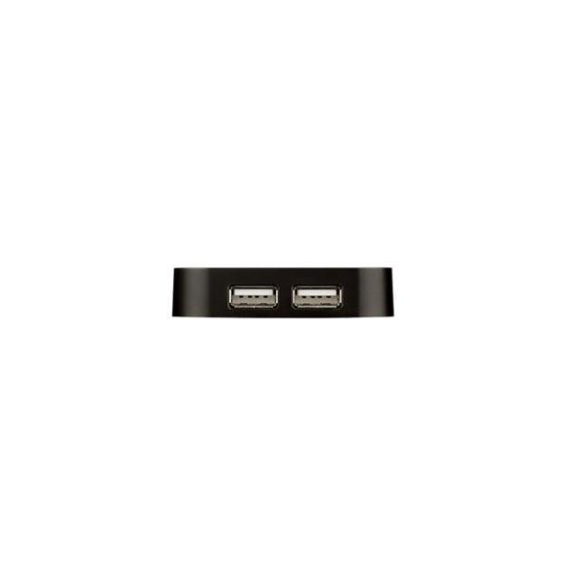 USB хъб D-Link DUB-H4, 4 x USB 2.0, Черен