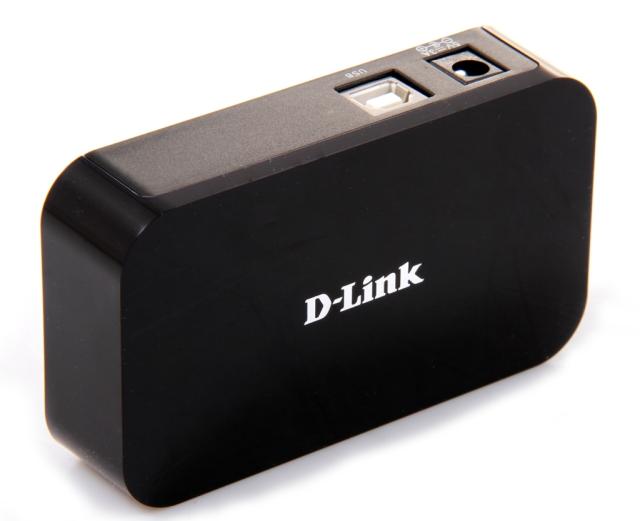 USB Хъб D-Link DUB-H7, 7 x USB2.0 480 Mb/s, с захранване, Черно