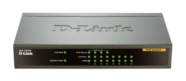 Комутатор D-Link 8-port 10/100 Desktop Switch with 4 PoE Ports