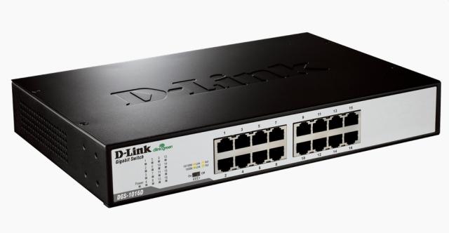 Суич D-Link 16-Port 10/100/1000Mbps Copper Gigabit Ethernet Switch, rack mountable