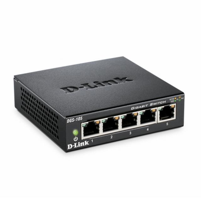 Суич D-Link 5-port 10/100/1000 Gigabit Metal Housing Desktop Switch