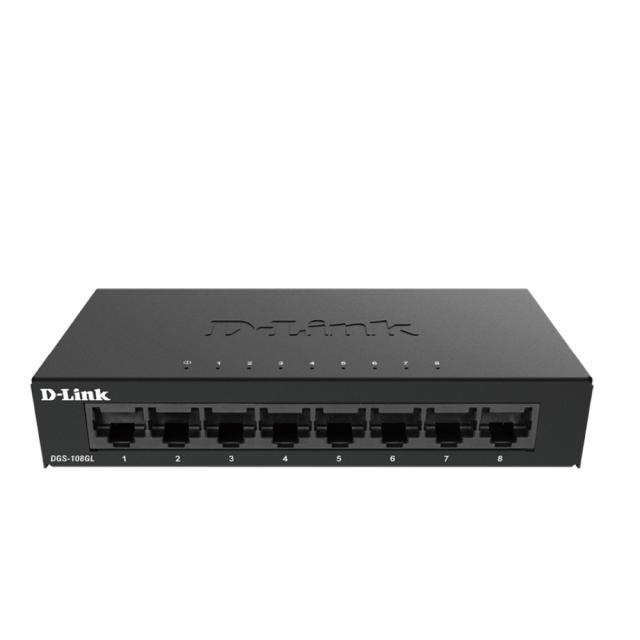 Суич D-Link 8-Port Gigabit Ethernet Metal Housing Unmanaged Switch
