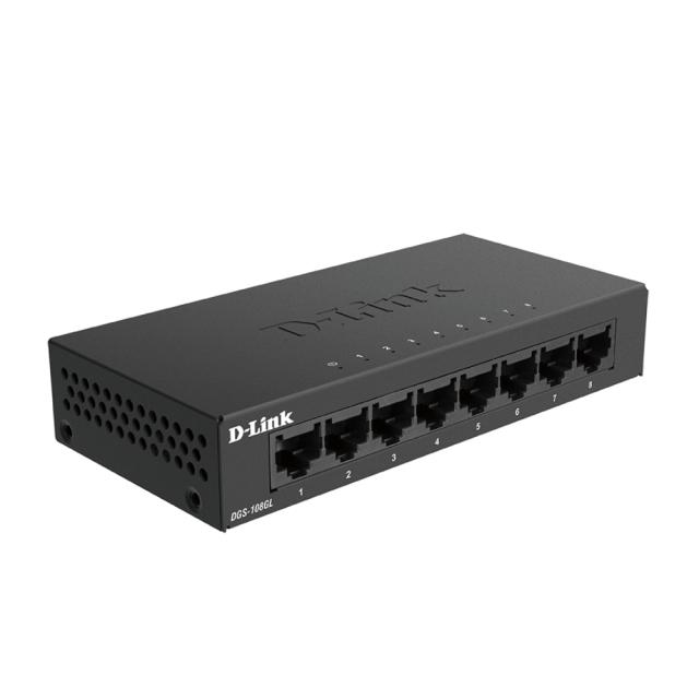 Суич D-Link 8-Port Gigabit Ethernet Metal Housing Unmanaged Switch
