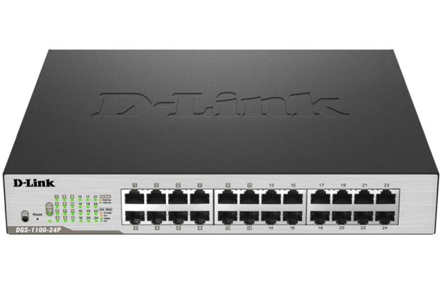 Суич D-Link 24-Port PoE Gigabit Smart Managed Switch