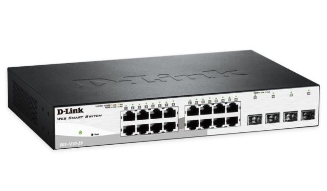 Комутатор D-Link 16 10/100/1000 Base-T port with 4 x 1000Base-T /SFP ports