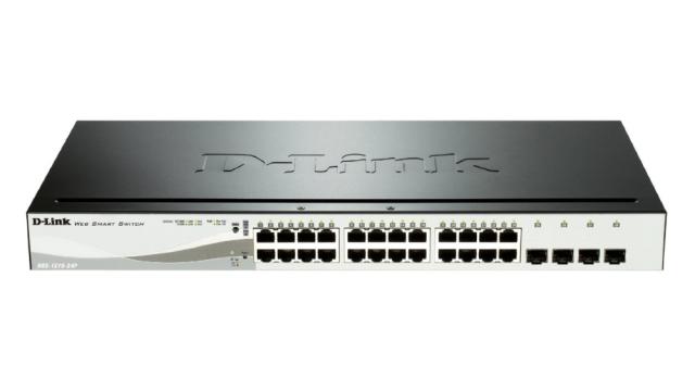 Комутатор D-Link 24 PoE 10/100/1000 Base-T port + 4 SFP