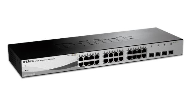 Суич D-Link 24 10/100/1000 Base-T port with 4 x 1000Base-T /SFP ports