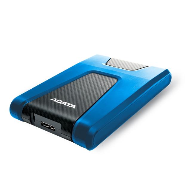 Твърд диск Adata 1TB , HD650 , USB 3.2 Gen 1, 2.5" Durable Lite - External Hard Drive Blue