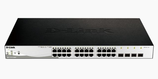 Комутатор D-Link 28-Port Gigabit PoE+ Smart Switch including 4 SFP Ports