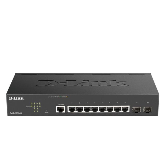 Комутатор D-Link 8-port Gigabit Managed Switch incl. 2 x SFP