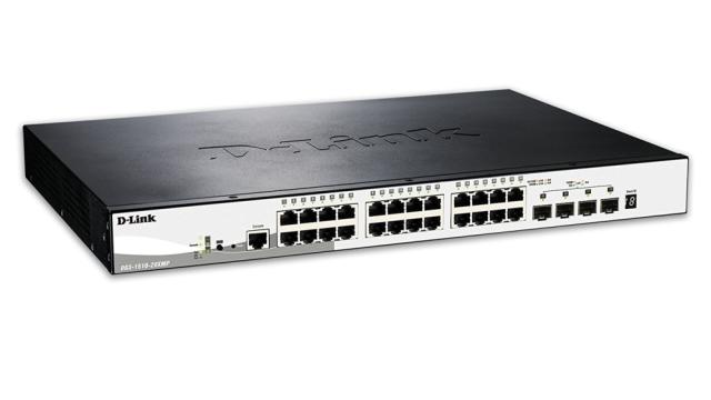 Комутатор D-Link 28-Port Gigabit Stackable POE Smart Managed Switch including 4 10G SFP+