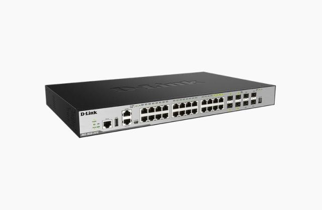 Комутатор D-Link xStack 20-port GE and 4-port Combo 4-port Combo 1000BaseT/SFP plus 4 10GE SFP+