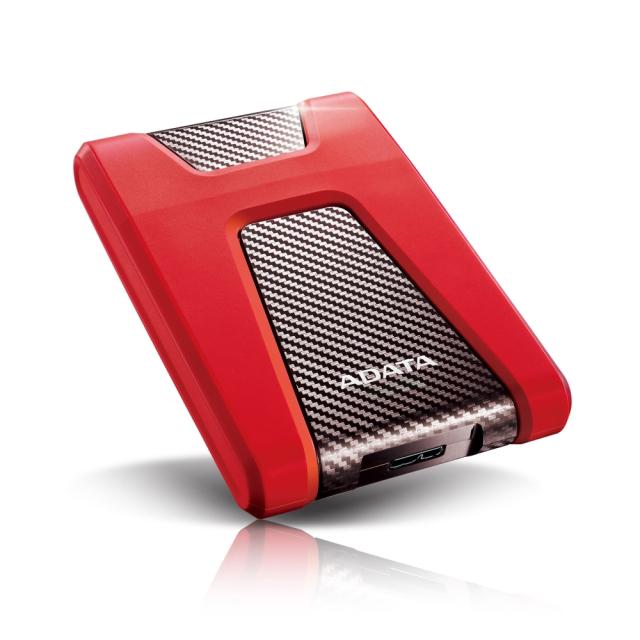 Твърд диск Adata 1TB , HD650 , USB 3.2 Gen 1, 2.5" Durable Lite - External Hard Drive Red