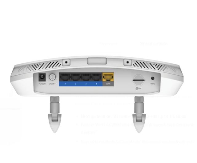 Рутер D-Link DWR-978, 5G, 2600Mbps, 2.4GHz (800 Mbps)/ 5GHz (1733 Mbps), Wireless AC, 4x LAN1000, 1x WAN1000