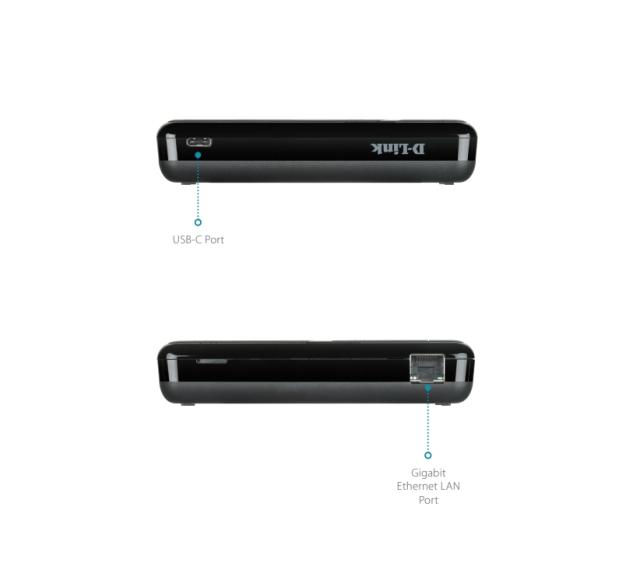 Рутер D-Link DWR-2101, 5G, преносим, 1800Mbps, 4G/5 LTE, USB Type-C, G2.4GHz (574Mbps)/ 5GHz (1200 Mbps), Wireless AX, 1x LAN1000