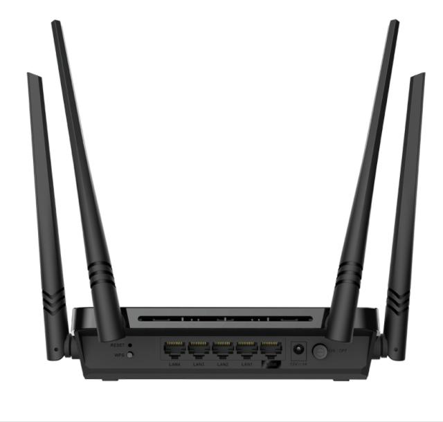 Рутер D-Link DIR-842 V2, 1200Mbps, 2.4GHz (300Mbps), 5GHz (867 Mbps), Wireless AC, 4x LAN1000, 1x WAN1000
