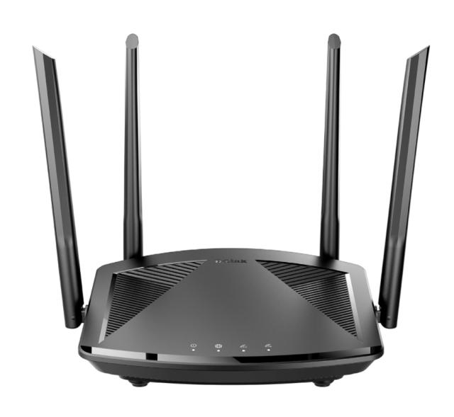 Рутер D-Link EXO AX1500 DIR-X1550, Wi-Fi 6, 1500Mbps, 2.4GHz (300 Mbps) / 5GHz (1200 Mbps), 3 x LAN 1000, 1 x WAN 1000