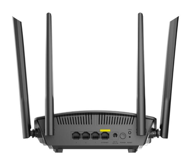 Рутер D-Link EXO AX1500 DIR-X1550, Wi-Fi 6, 1500Mbps, 2.4GHz (300 Mbps) / 5GHz (1200 Mbps), 3 x LAN 1000, 1 x WAN 1000