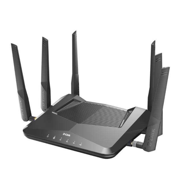 Рутер D-Link DIR-X5460, 5400Mbps, 2.4GHz (600 Mbps), 5GHz (4800 Mbps), Wireless AX, LAN 4 x 10/100/1000Mbps, WAN 1 x 10/100/1000Mbps, 1x USB 2.0, 1x USB 3.0