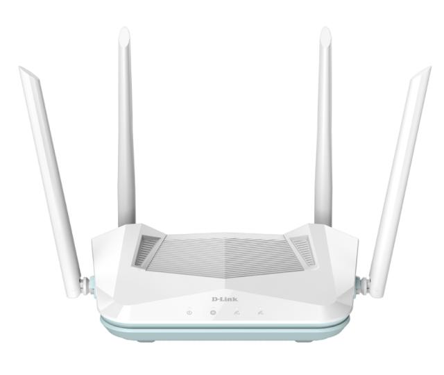 Рутер D-Link EAGLE PRO AI AX1500, 2.4GHz (300Mbps)/ 5 GHz (1201Mbps), Wireless AX,  LAN 3 x 10/100/1000Base-T, WLAN 1 x 10/100/1000Base-T