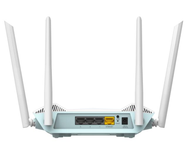 Рутер D-Link EAGLE PRO AI AX1500, 2.4GHz (300Mbps)/ 5 GHz (1201Mbps), Wireless AX,  LAN 3 x 10/100/1000Base-T, WLAN 1 x 10/100/1000Base-T