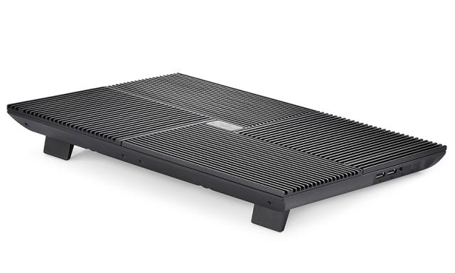 Охлаждаща поставка за лаптоп DeepCool Multi Core X8, за лаптопи до 17" (43.18 cm), 4 режима на работа, черна