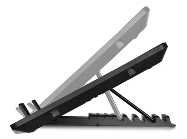 Охлаждаща поставка за лаптоп DeepCool U-PAL, за лаптопи до 15.6“ (39.6 cm), USB3.0, черна