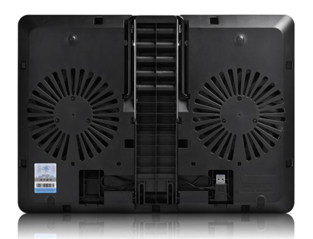 Охлаждаща поставка за лаптоп DeepCool U-PAL, за лаптопи до 15.6“ (39.6 cm), USB3.0, черна