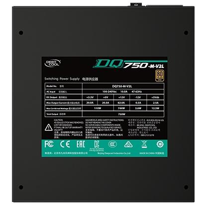 Захранване DeepCool DQ750-M-V2L, 80 Plus Gold