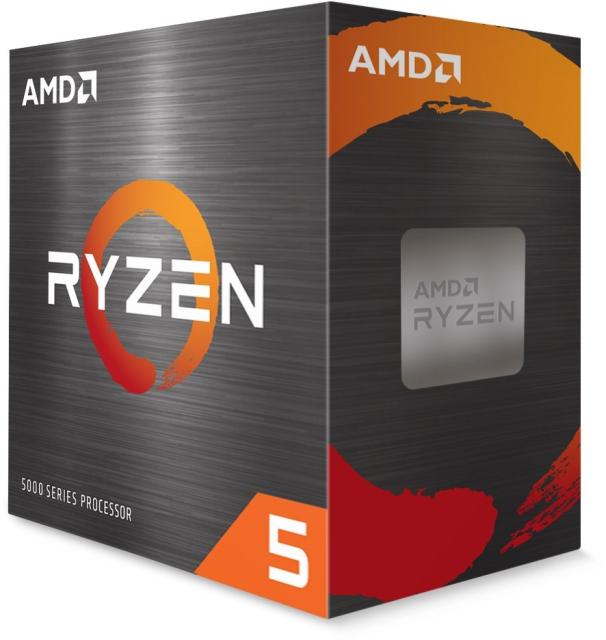 Процесор AMD Ryzen 5 5600X (6-ядрен) 3.7/4.6GHz, 32MB Cache, AM4, BOX, с охлаждане Wraith Stealth