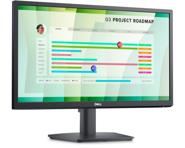 Монитор Dell E2223HN, 21.5" Wide LED Anti-Glare, VA Panel, 5ms, 3000:1, 250 cd/m2,  1920x1080 Full HD, ComfortView, VGA, HDMI, Tilt, Black