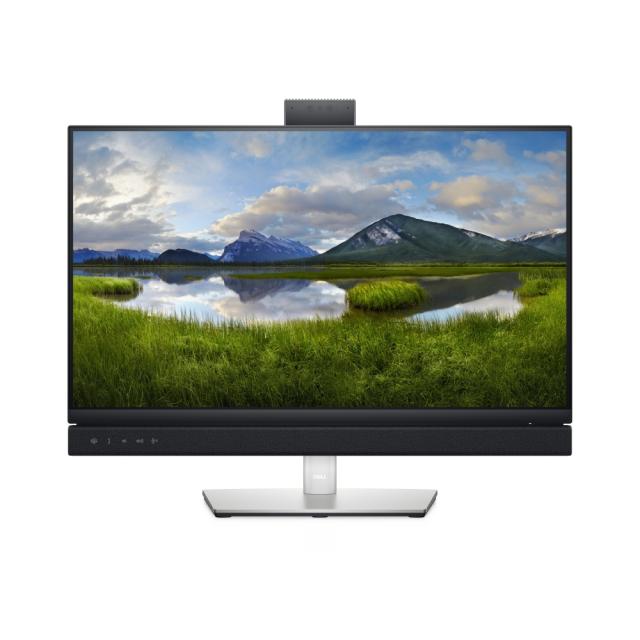 Монитор Dell C2422HE, 24" Video Conferencing Full HD AG, IPS, 16:9, 5ms, 1000:1, 250 cd/m2, (1920x1080), 5MP IR camera, 5W speakers, HDMI, DP, USB-C, USB 3.2, RJ-45,  Microphon, Height, Swivel, Tilt, Pivot, Black
