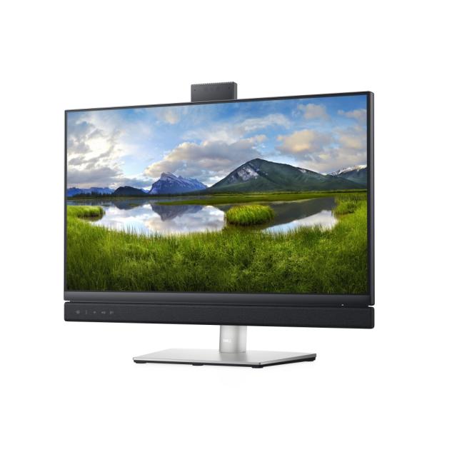 Монитор Dell C2422HE, 24" Video Conferencing Full HD AG, IPS, 16:9, 5ms, 1000:1, 250 cd/m2, (1920x1080), 5MP IR camera, 5W speakers, HDMI, DP, USB-C, USB 3.2, RJ-45,  Microphon, Height, Swivel, Tilt, Pivot, Black