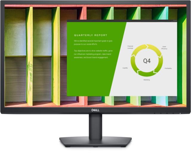 Монитор Dell E2422H, 23.8" Wide LED Anti-Glare, IPS Panel, 5ms, 1000:1, 250 cd/m2, 1920X1080 Full HD, ComfortView, VGA, Display Port, Tilt, Black