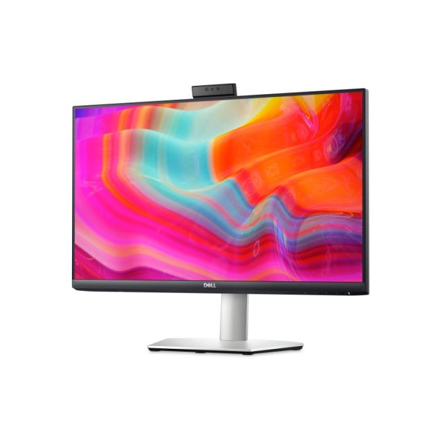 Монитор Dell S2422HZ, 23.8" Video Conferencing FullHD AG, IPS, 4ms, 1000:1, 250 cd/m2, (1920x1080), 5MP IR pop-up camera, 2x5W speakers, AMD FreeSync, HDMI, DP, USB-C, USB 3.2, Microphon, Swivel, Tilt, Slant, Black