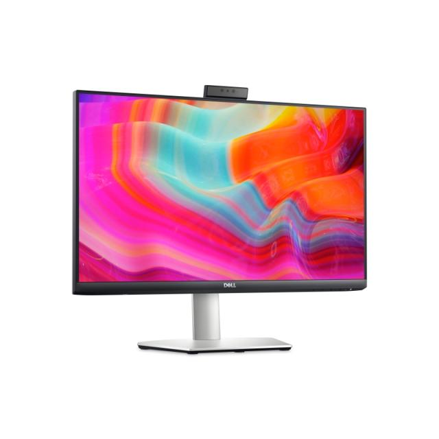 Монитор Dell S2422HZ, 23.8" Video Conferencing FullHD AG, IPS, 4ms, 1000:1, 250 cd/m2, (1920x1080), 5MP IR pop-up camera, 2x5W speakers, AMD FreeSync, HDMI, DP, USB-C, USB 3.2, Microphon, Swivel, Tilt, Slant, Black